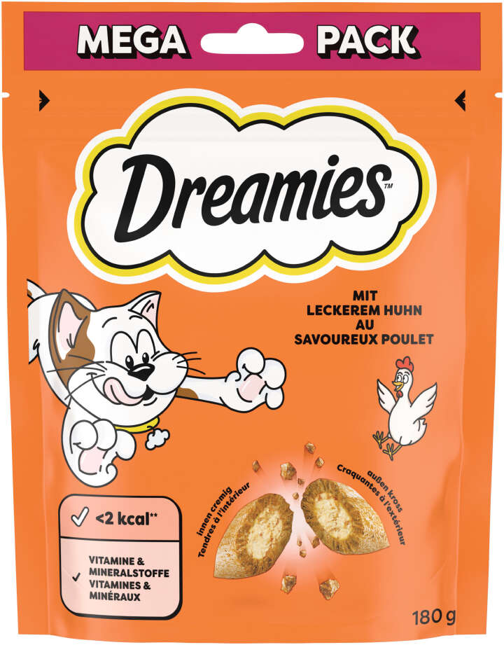 Dreamies Katzenleckerli mit Huhn Megapack 1 x 180G